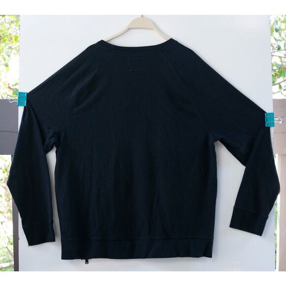 Express Sweatshirt Black 1980 EXP Men's Side Zip Casual Pullover Size XL - Picture 6 of 6